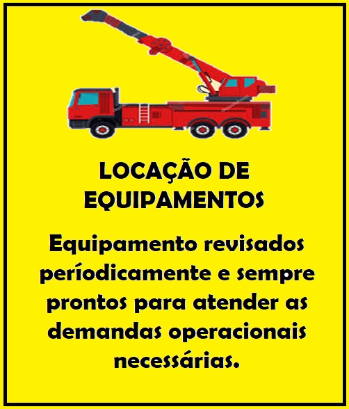 Locação de equipamentos